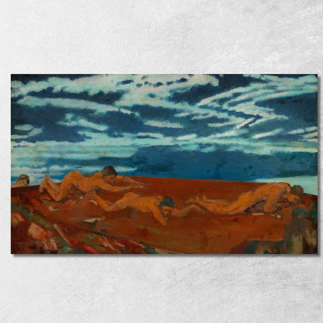 Orlo Della Gola Della Terra Arthur Bowen Davies abd21 quadro stampato su tela Orlo Della Gola Della Terra Arthur Bowen Davies abd21 quadro stampato su tela