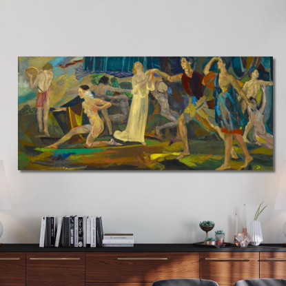 Freschezza Del Ferito Arthur Bowen Davies abd26 quadro stampato su tela