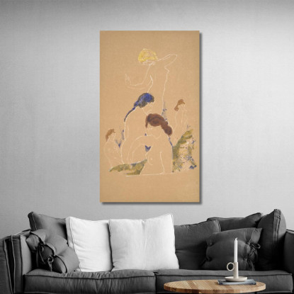 Crescita Di Primavera Arthur Bowen Davies abd29 quadro stampato su tela