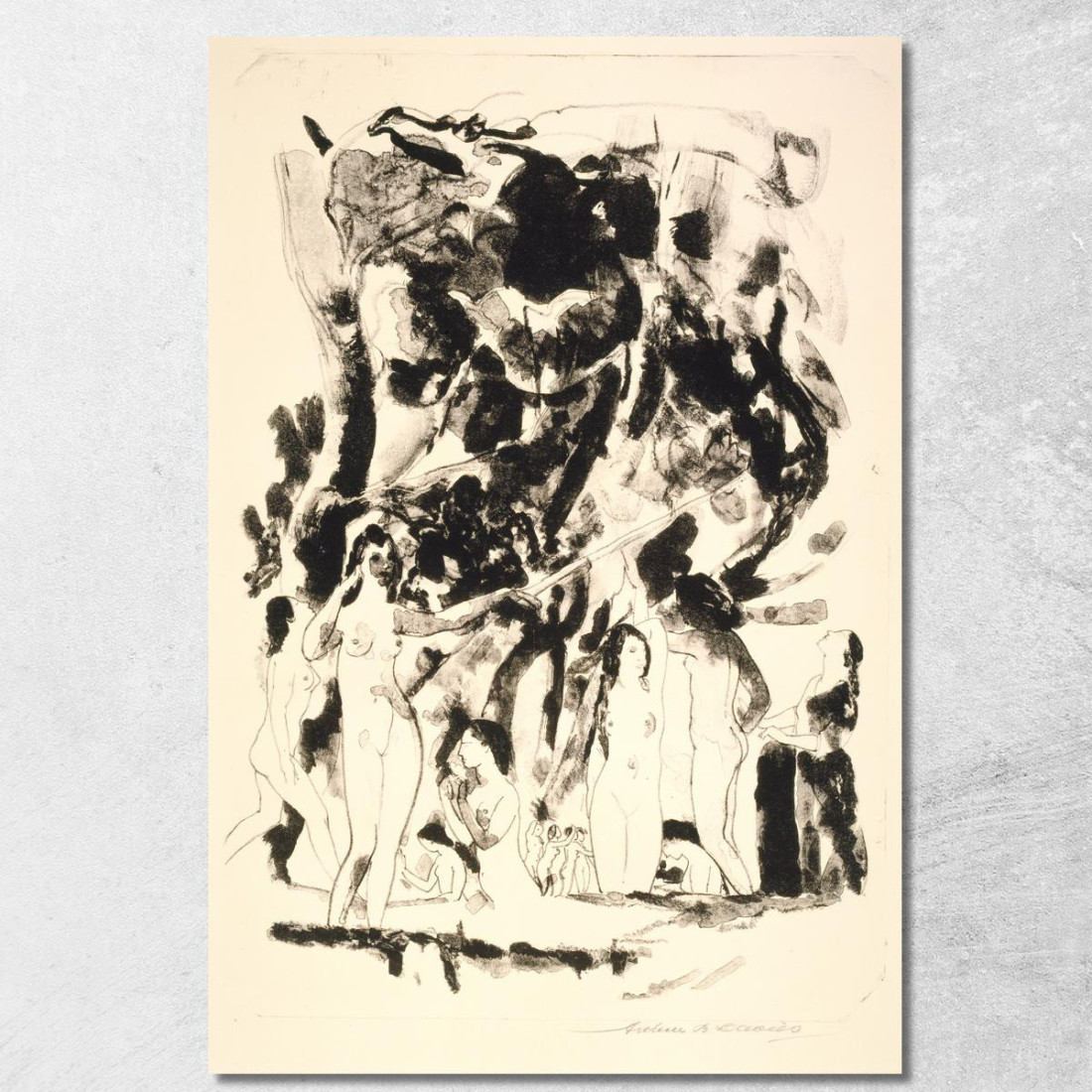 Festa Del Raccolto Arthur Bowen Davies abd30 quadro stampato su tela Festa Del Raccolto Arthur Bowen Davies abd30 quadro stampato su tela