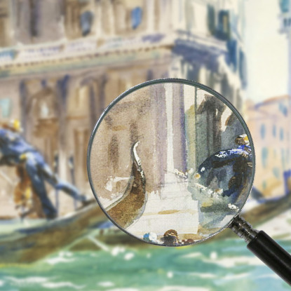 Veduta Di Venezia John Singer Sargent jss364 quadro stampato su tela