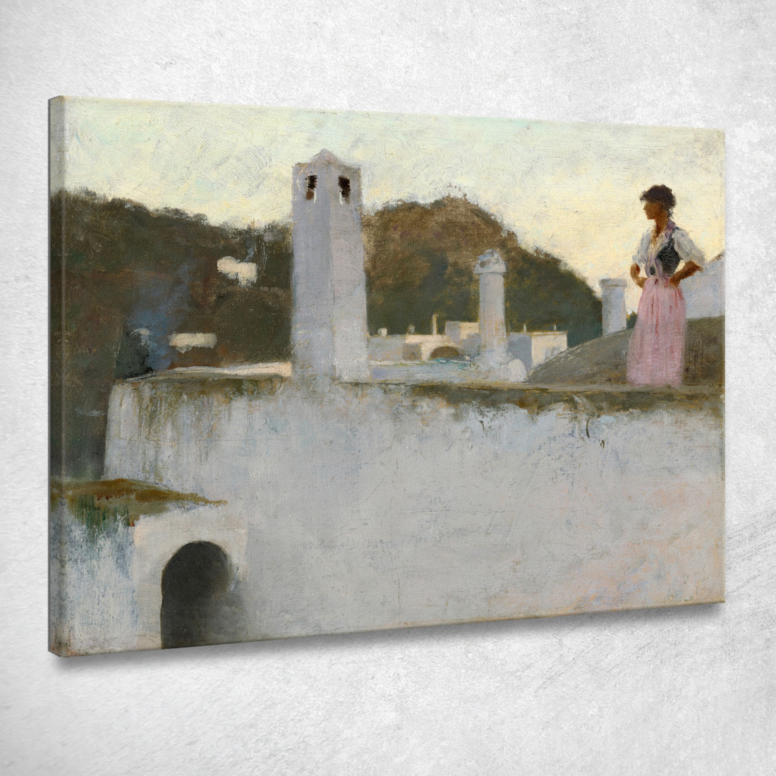 Veduta Di Capri John Singer Sargent jss365 quadro stampato su tela Veduta Di Capri John Singer Sargent jss365 quadro stampato su tela