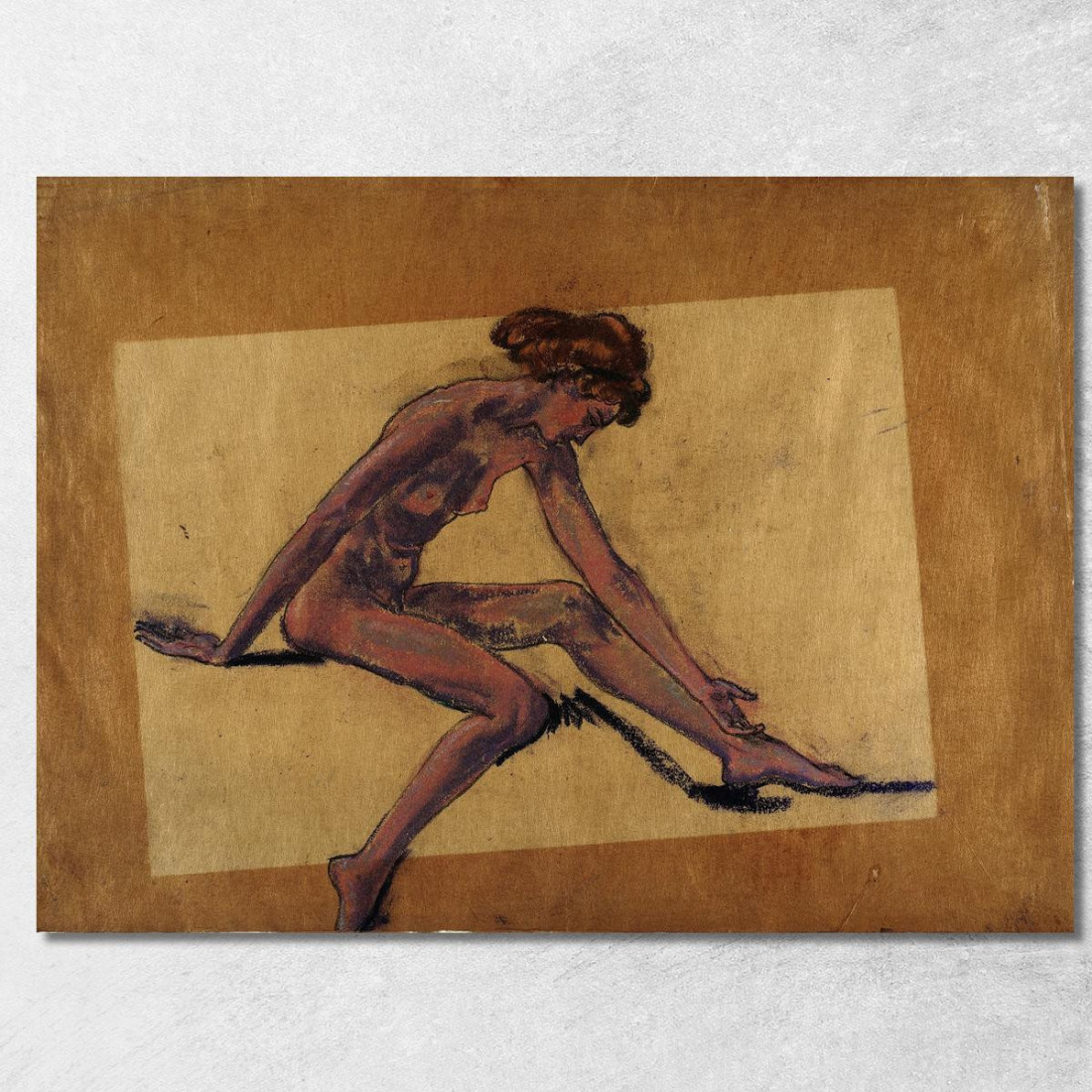Nudo Femminile Seduto Di Profilo Chinato In Avanti Arthur Bowen Davies abd44 quadro stampato su tela Nudo Femminile Seduto Di Profilo Chinato In Avanti Arthur Bowen Davies abd44 quadro stampato su tela
