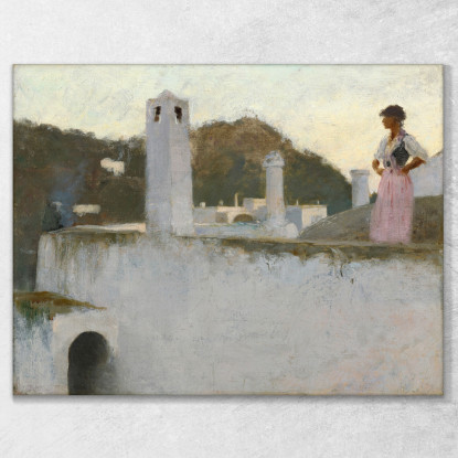 Veduta Di Capri John Singer Sargent jss365 quadro stampato su tela