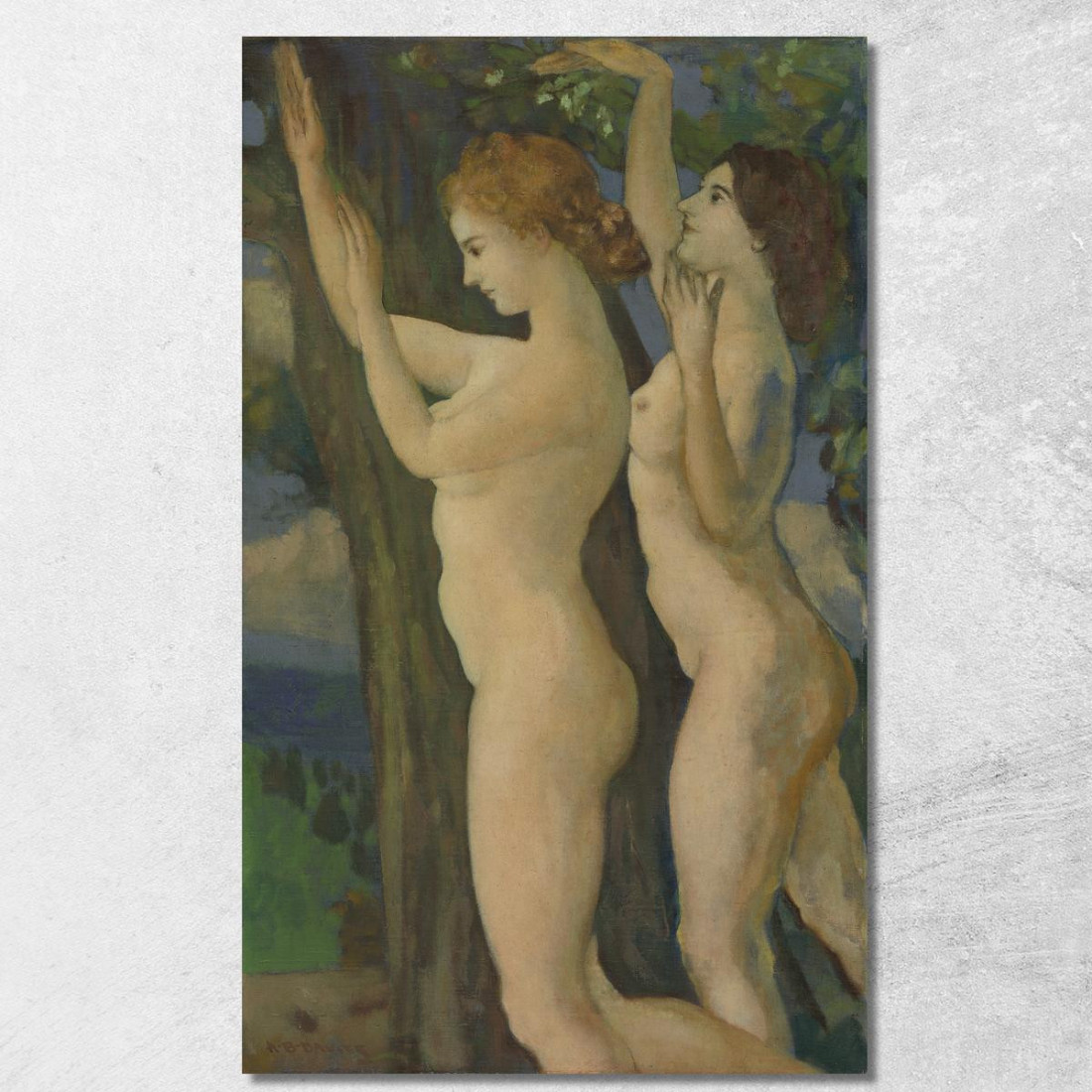 Dolci Foglie Tremule Arthur Bowen Davies abd52 quadro stampato su tela Dolci Foglie Tremule Arthur Bowen Davies abd52 quadro stampato su tela