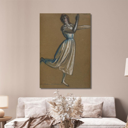 Donna Che Danza Arthur Bowen Davies abd67 quadro stampato su tela