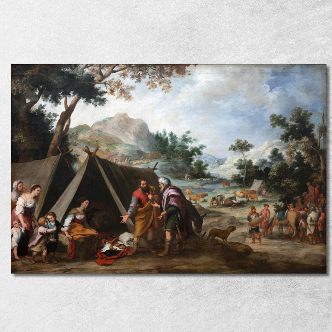Labano Che Cerca I Suoi Dei Domestici Rubati Bartolomé Estebán Murillo bem11 quadro stampato su tela Labano Che Cerca I Suoi Dei Domestici Rubati Bartolomé Estebán Murillo bem11 quadro stampato su tela