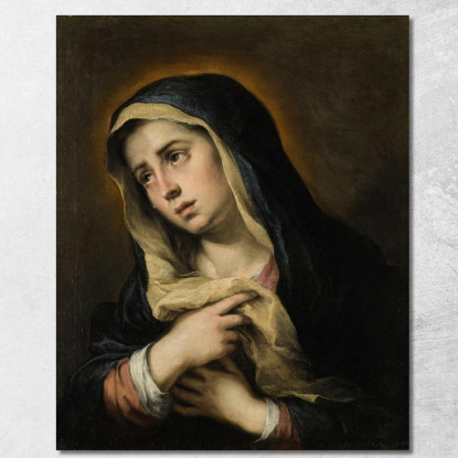 Mater Dolorosa Bartolomé Estebán Murillo bem12 quadro stampato su tela