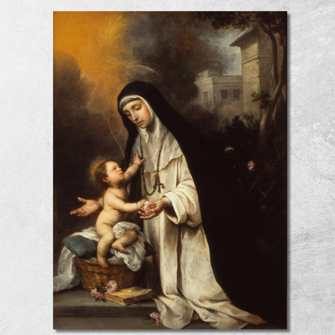 Santa Rosa Da Lima Bartolomé Estebán Murillo bem20 quadro stampato su tela Santa Rosa Da Lima Bartolomé Estebán Murillo bem20 quadro stampato su tela
