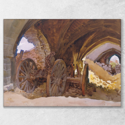 Ruote Nel Caveau John Singer Sargent jss371 quadro stampato su tela