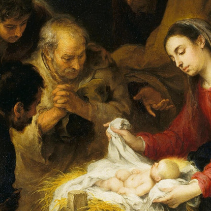 Adorazione Dei Pastori Bartolomé Estebán Murillo bem24 quadro stampato su tela