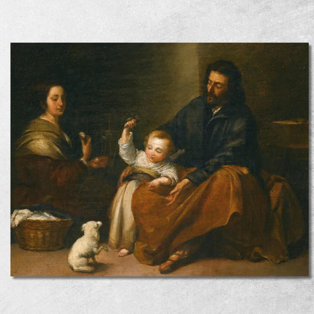 La Sacra Famiglia In Un Interno Bartolomé Estebán Murillo bem34 quadro stampato su tela La Sacra Famiglia In Un Interno Bartolomé Estebán Murillo bem34 quadro stampato su tela