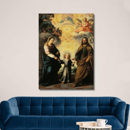 Il Ritorno Della Sacra Famiglia Dall'Egitto Bartolomé Estebán Murillo bem46 quadro stampato su tela