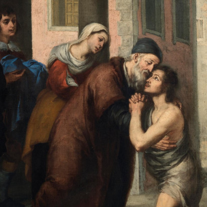 Il Ritorno Del Figliol Prodigo Bartolomé Estebán Murillo bem48 quadro stampato su tela