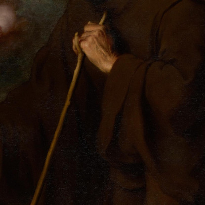 La Visione Di San Francesco Da Paola Bartolomé Estebán Murillo bem52 quadro stampato su tela