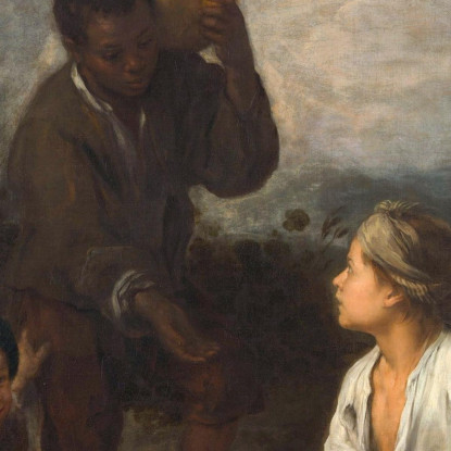 Tre Ragazzi Bartolomé Estebán Murillo bem53 quadro stampato su tela