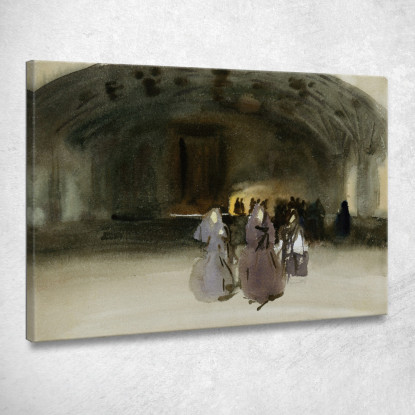 Donne Che Si Avvicinano John Singer Sargent jss376 quadro stampato su tela