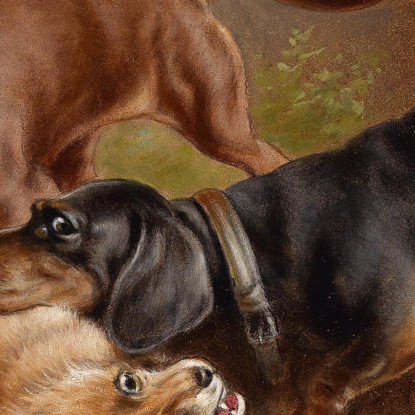 Bottino Di Caccia Carl Reichert crc34 quadro stampato su tela