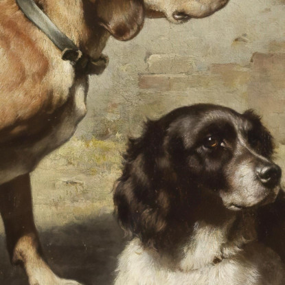 Dopo La Caccia Carl Reichert crc39 quadro stampato su tela