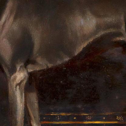 Ombra Insolente Cane Dell'Imperatrice Elisabetta Carl Reichert crc48 quadro stampato su tela