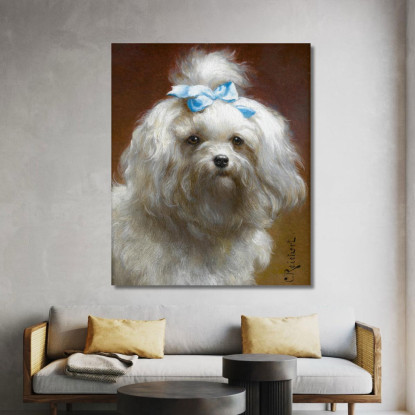 Il Fiocco Blu Carl Reichert crc51 quadro stampato su tela