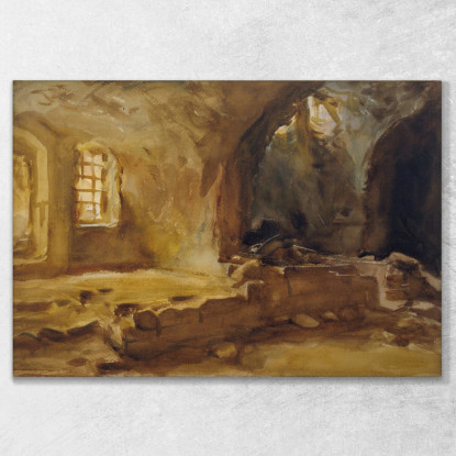 Cantina In Rovina John Singer Sargent jss384 quadro stampato su tela