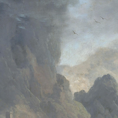 Un Porto Italiano Con Tempo Tempestoso Claude-Joseph Vernet cjv13 quadro stampato su tela