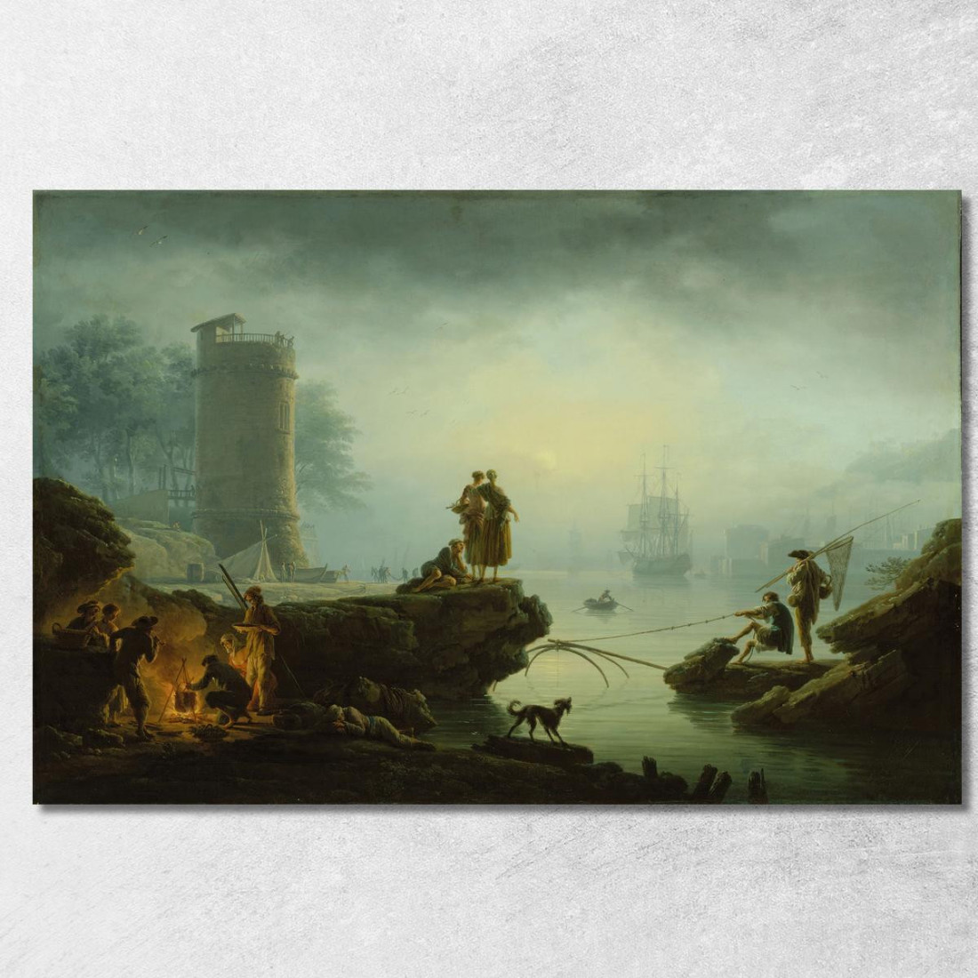 Mattina Claude-Joseph Vernet cjv21 quadro stampato su tela Mattina Claude-Joseph Vernet cjv21 quadro stampato su tela