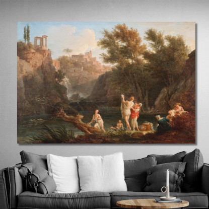 Le Quattro Ore Del Giorno - Sera Claude-Joseph Vernet cjv32 quadro stampato su tela