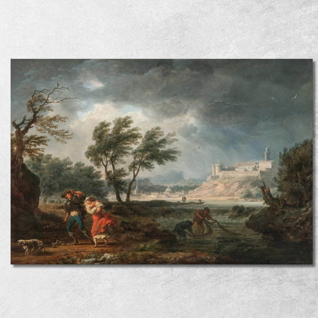 Le Quattro Ore Del Giorno - Mezzogiorno Claude-Joseph Vernet cjv33 quadro stampato su tela Le Quattro Ore Del Giorno - Mezzogiorno Claude-Joseph Vernet cjv33 quadro stampato su tela