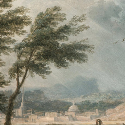 Le Quattro Ore Del Giorno - Mezzogiorno Claude-Joseph Vernet cjv33 quadro stampato su tela