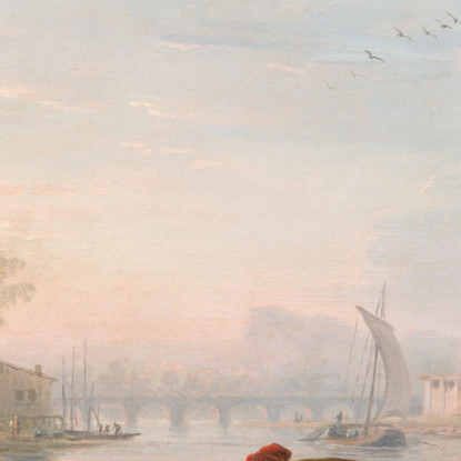 Le Quattro Ore Del Giorno - Mattina Claude-Joseph Vernet cjv34 quadro stampato su tela