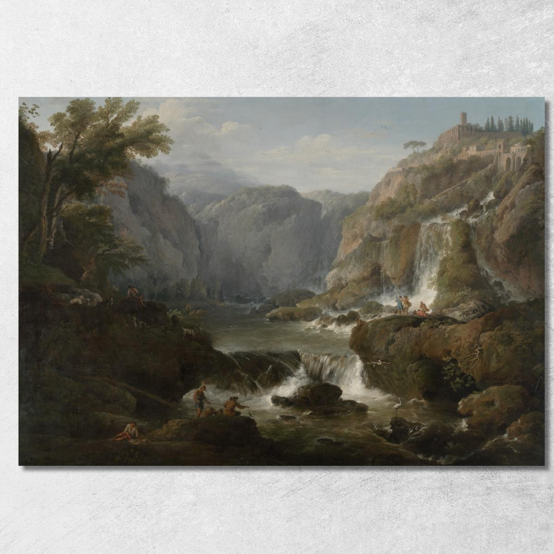 Le Cascate Di Tivoli Claude-Joseph Vernet cjv39 quadro stampato su tela Le Cascate Di Tivoli Claude-Joseph Vernet cjv39 quadro stampato su tela