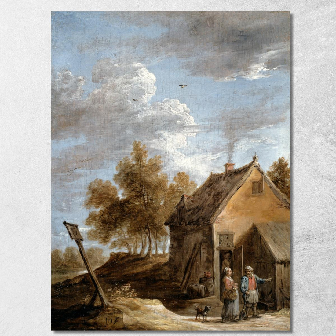 Un Cottage David Teniers The Younger dty3 quadro stampato su tela