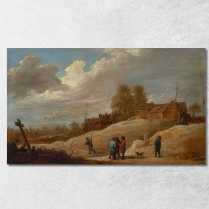 Paesaggio Con Figure Ai Margini Di Una Città David Teniers The Younger dty9 quadro stampato su tela