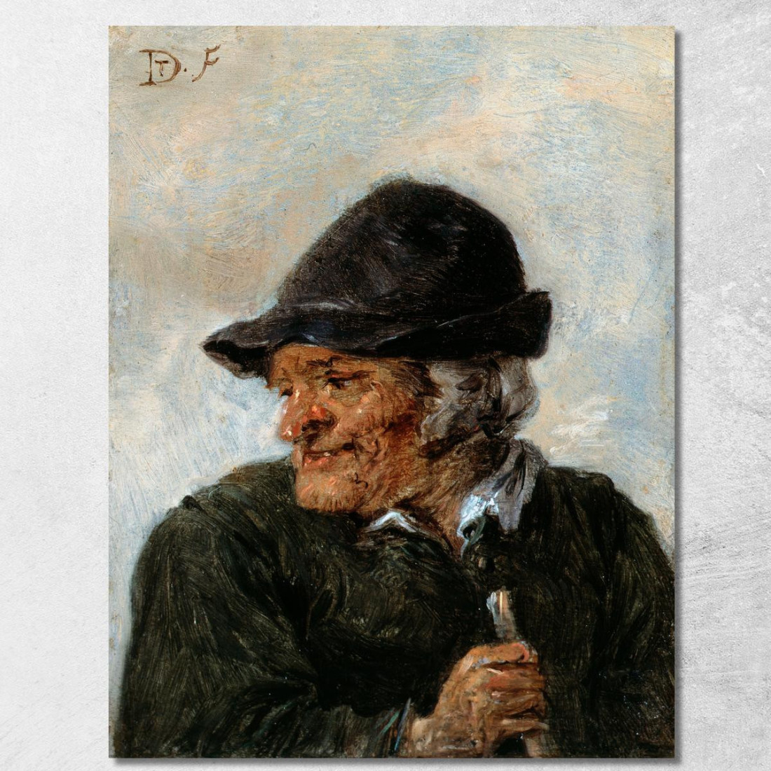 Un Contadino David Teniers The Younger dty13 quadro stampato su tela Un Contadino David Teniers The Younger dty13 quadro stampato su tela