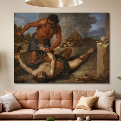 Caino Uccide Abele David Teniers The Younger dty32 quadro stampato su tela