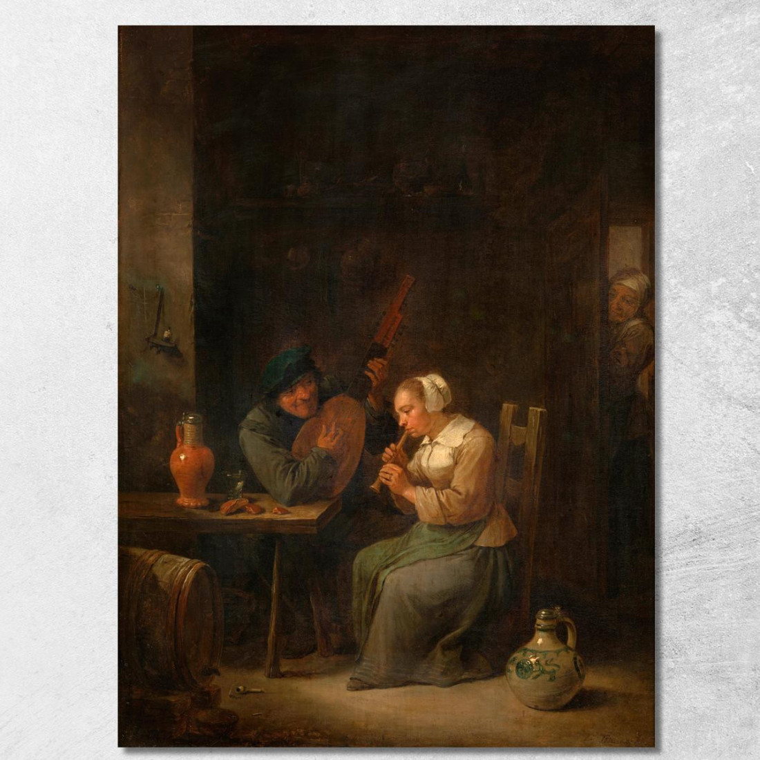 Duetto David Teniers The Younger dty34 quadro stampato su tela