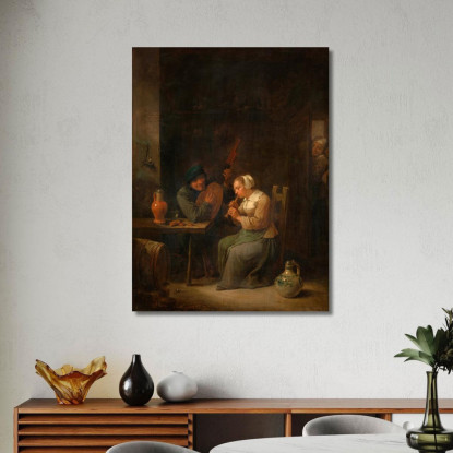 Duetto David Teniers The Younger dty34 quadro stampato su tela