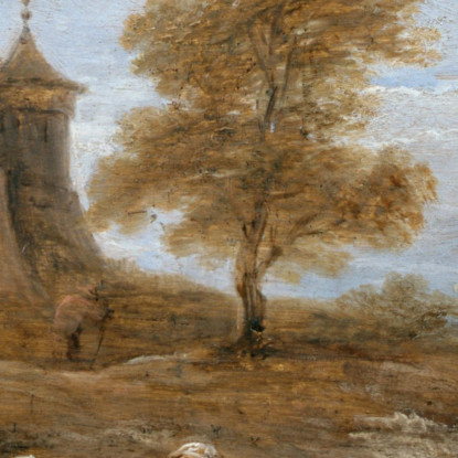Zingari In Un Paesaggio David Teniers The Younger dty41 quadro stampato su tela