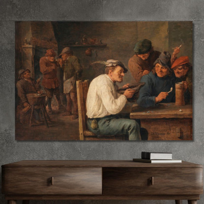 Gioco Dell’Hustle-Cap David Teniers The Younger dty43 quadro stampato su tela