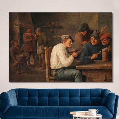 Gioco Dell’Hustle-Cap David Teniers The Younger dty43 quadro stampato su tela