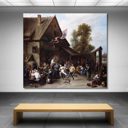 Festa Di San Giorgio David Teniers The Younger dty47 quadro stampato su tela