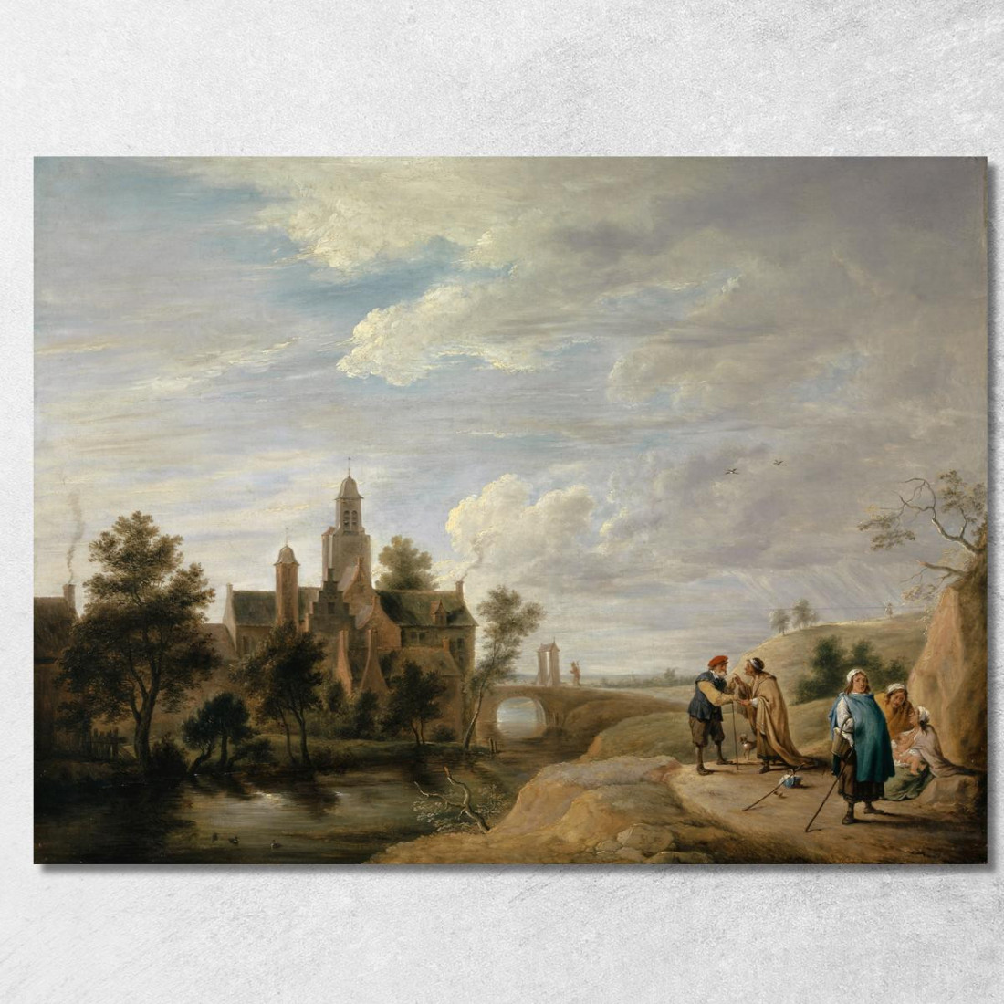 Paesaggio Con Figure Di Staffage David Teniers The Younger dty55 quadro stampato su tela