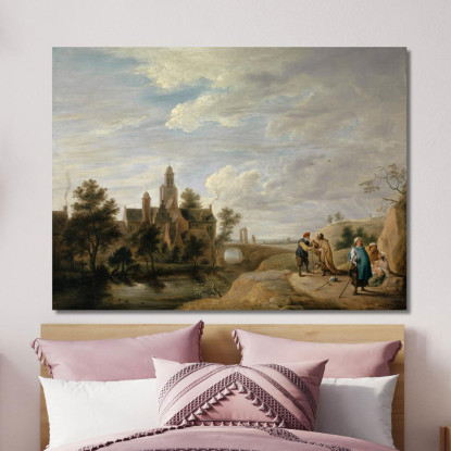 Paesaggio Con Figure Di Staffage David Teniers The Younger dty55 quadro stampato su tela