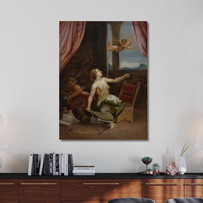 La Vecchiaia In Cerca Della Giovinezza David Teniers The Younger dty60 quadro stampato su tela