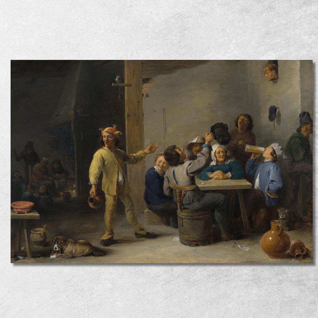 Contadini Che Celebrano L'Epifania David Teniers The Younger dty63 quadro stampato su tela Contadini Che Celebrano L'Epifania David Teniers The Younger dty63 quadro stampato su tela