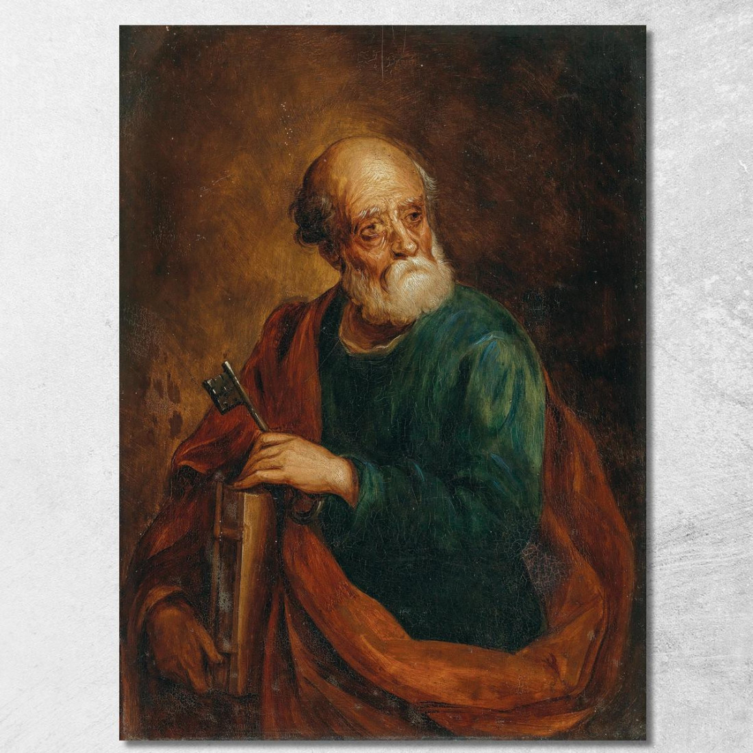 San Pietro (Dopo Palma Il Giovane) David Teniers The Younger dty72 quadro stampato su tela San Pietro (Dopo Palma Il Giovane) David Teniers The Younger dty72 quadro stampato su tela