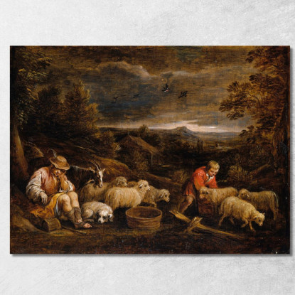 Pastori E Pecore David Teniers The Younger dty73 quadro stampato su tela