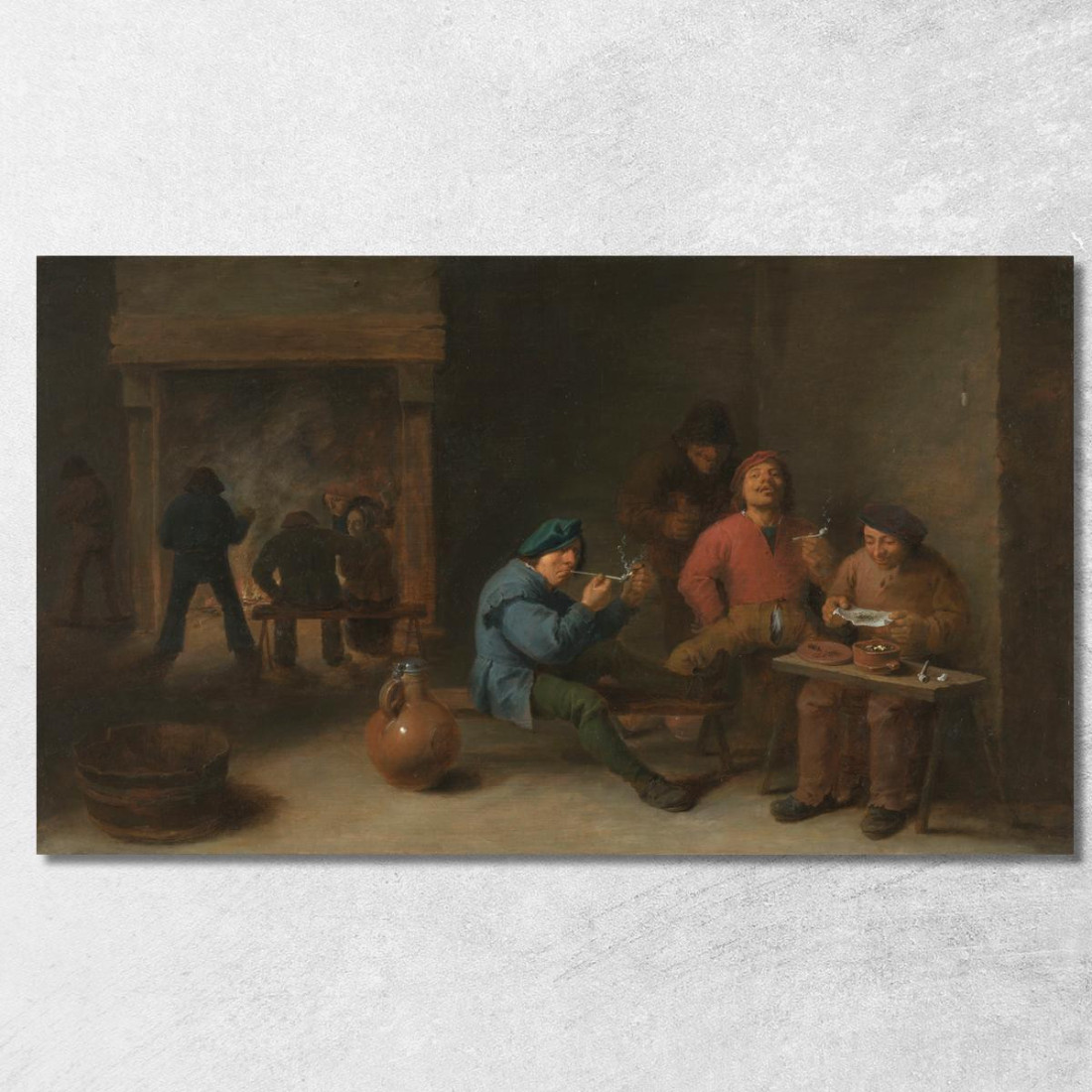 Fumatori David Teniers The Younger dty76 quadro stampato su tela Fumatori David Teniers The Younger dty76 quadro stampato su tela
